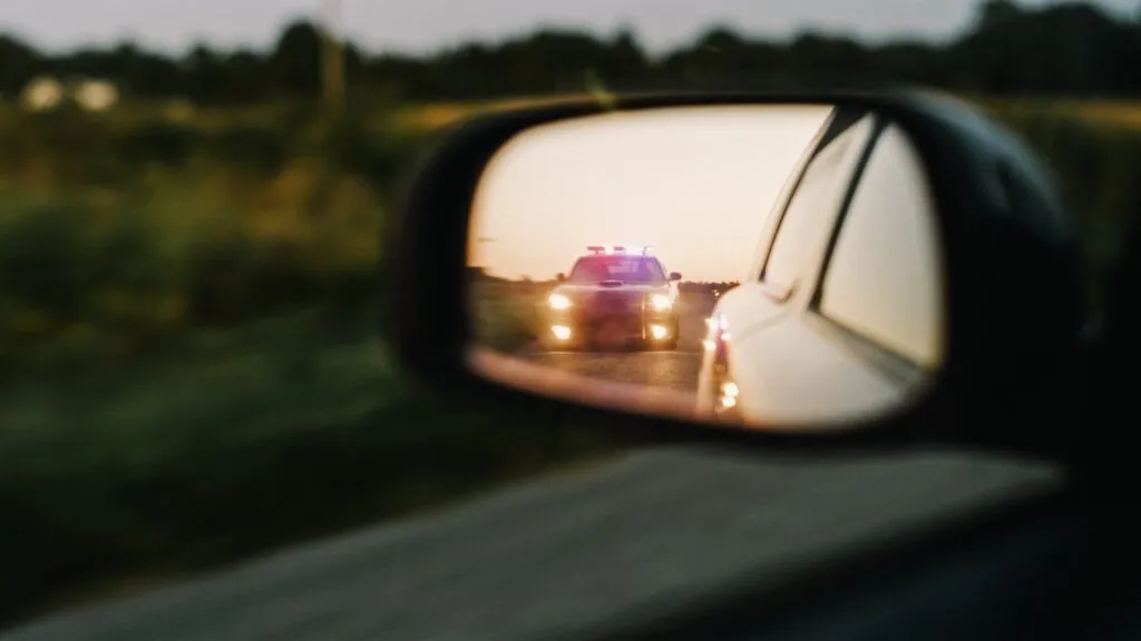 parada de tráfico policial