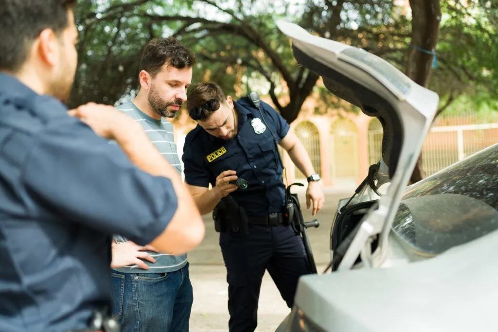 registro policial en público