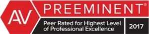 AV Preeminent 2017 rating badge