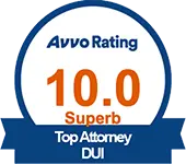 calificación Avvo Superb de DUI