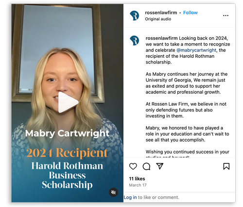 Mabry Cartwright, ganadora de la beca 2024