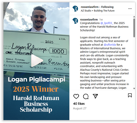 Logan, ganador de la Beca Harold Rothman de Negocios 2025