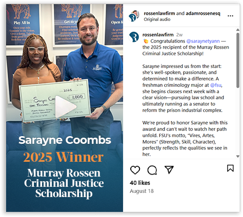 Sarayne, ganadora de la Beca Murray Rossen de Justicia Criminal 2025