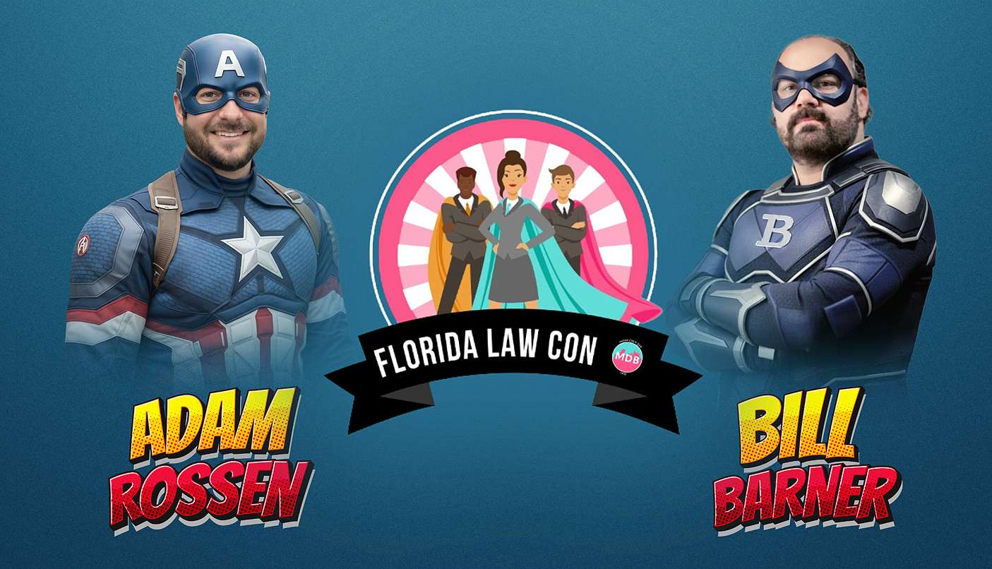 Adam Rossen and Bill Barner presenting on crimmigration at Florida Law Con 2026